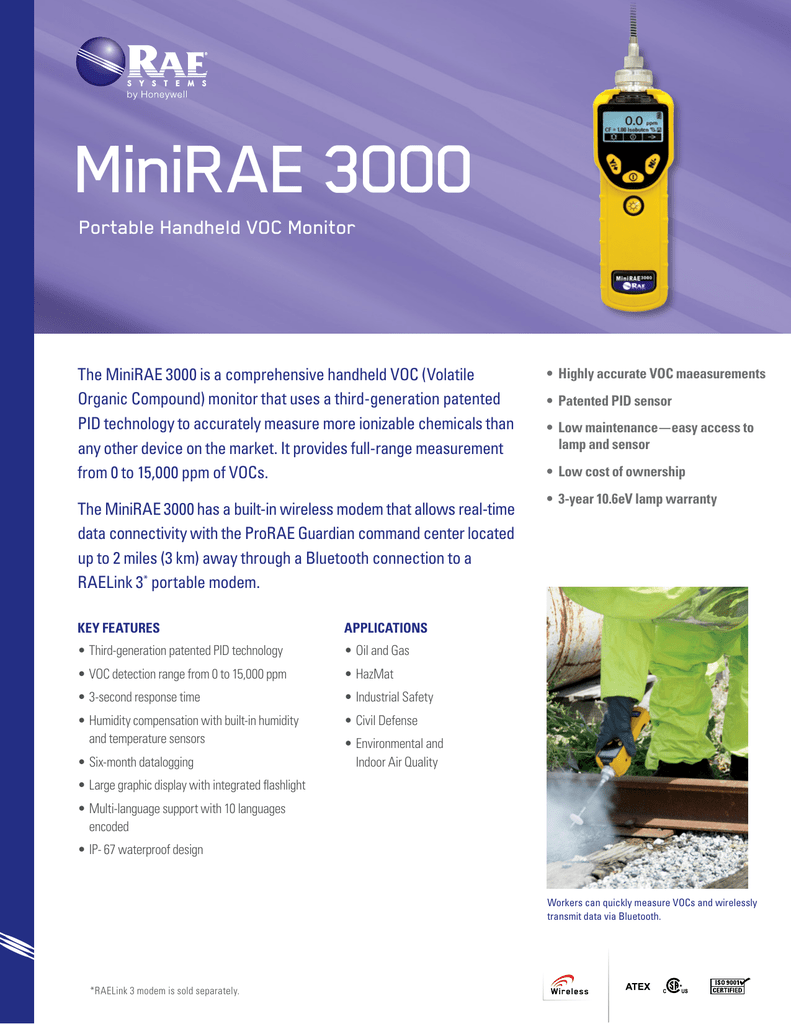 Minirae 3000 Data Sheet Manualzz