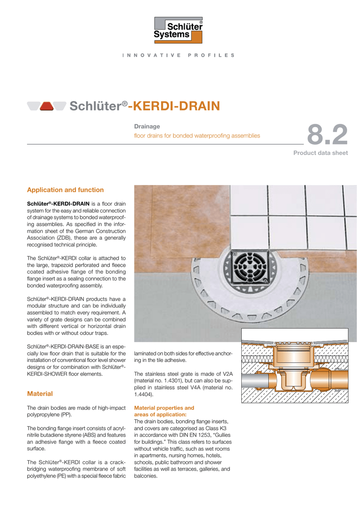 Schluter Ditra Drain Installation Best Drain Photos