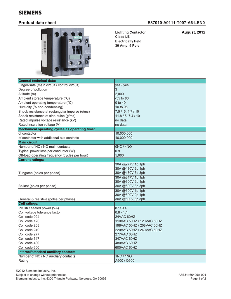 30 Amp 4 Pole Lighting Contactor | Shelly Lighting