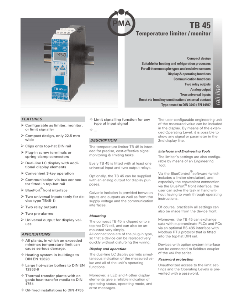 Tb45 1 2 Datasheet 9498 737 Manualzz