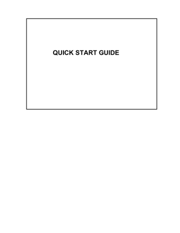 QUICK START GUIDE | Manualzz