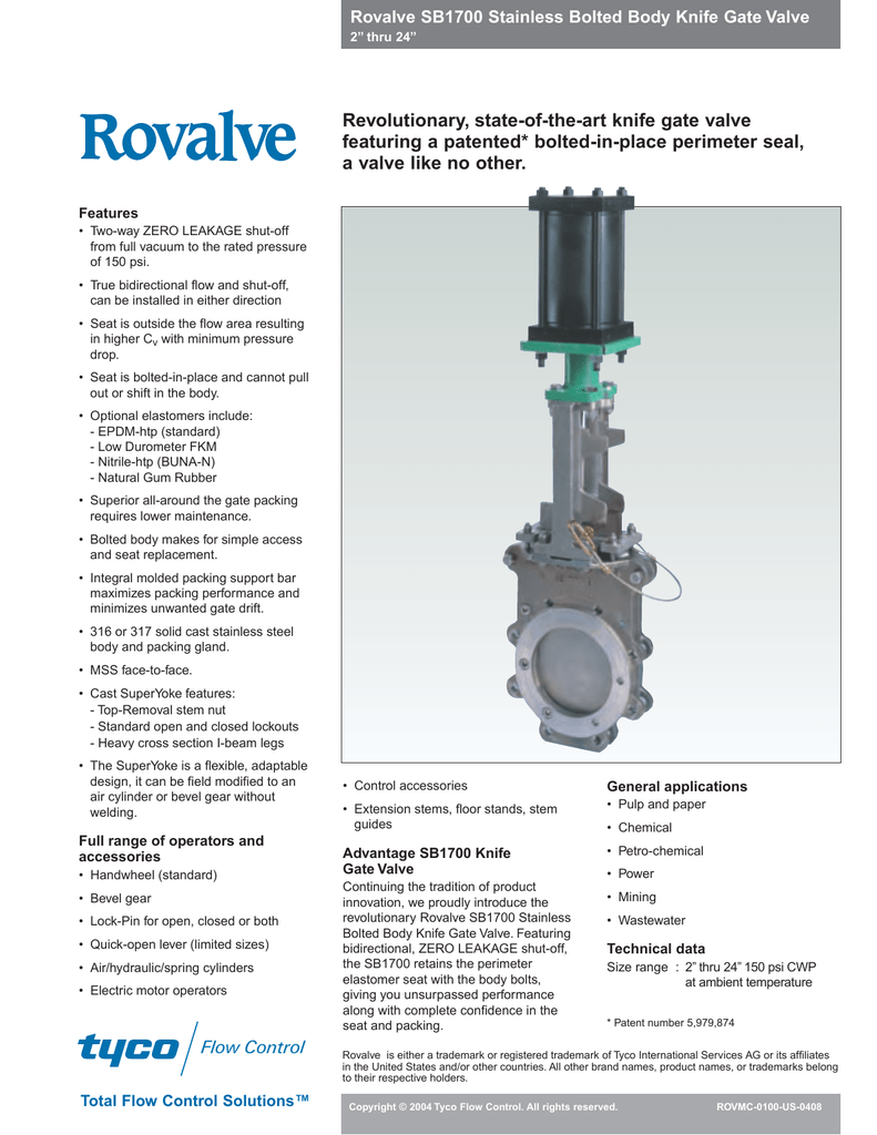 Keystone Knife Gates, Figure 952