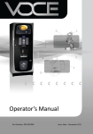Voce PR14037000 Operator's Manual
