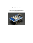 WiFi microcontroller HUZZAH ESP8266 breakout User Manual