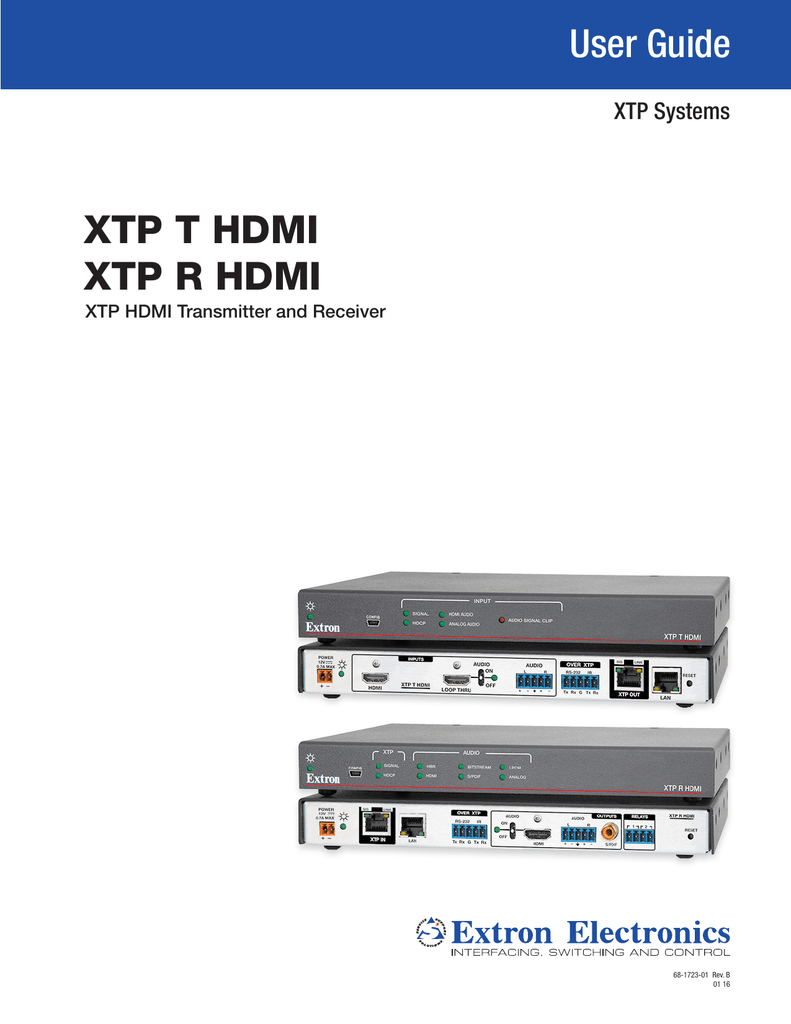 Extron electronics XTP R HDMI User manual | Manualzz