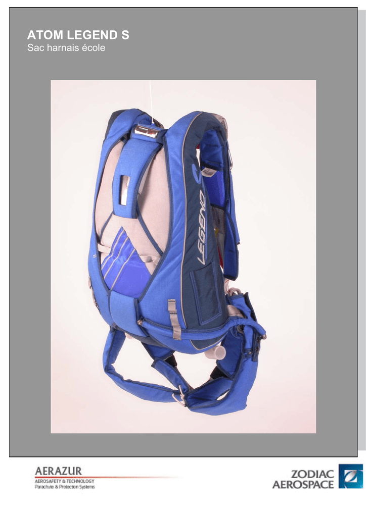 ATOM LEGEND S Sac harnais école | Manualzz