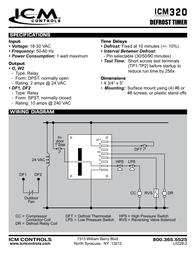 320 Icm Defrost Timer Manualzz