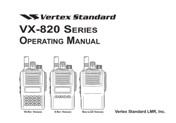 Motorola Solutions | User Guide | VX-820 S O M erieS | Manualzz