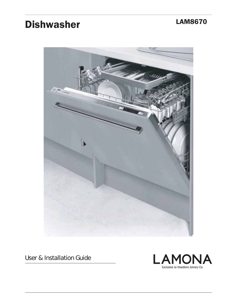 lamona dishwasher control panel