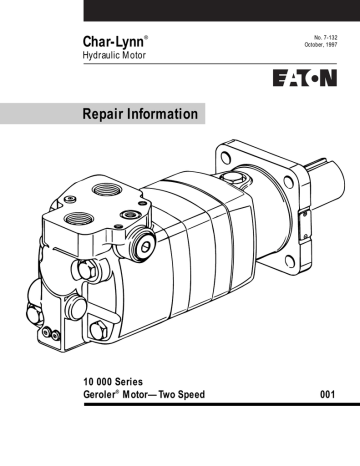 Char-Lynn Repair Information 10 000 Series Geroler | Manualzz