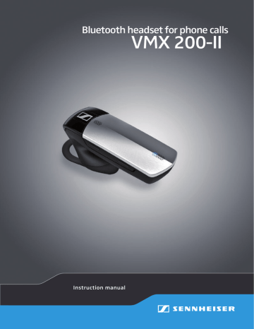 Sennheiser VMX 200-II Instruction manual | Manualzz