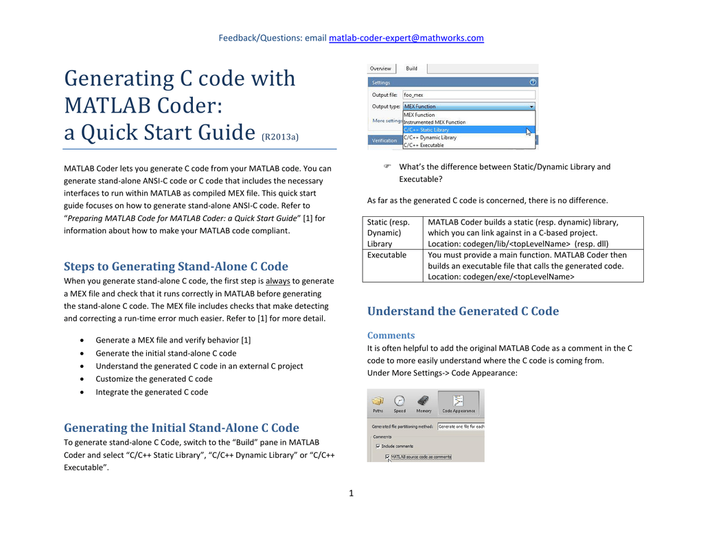 supported c compilers matlab r2013a