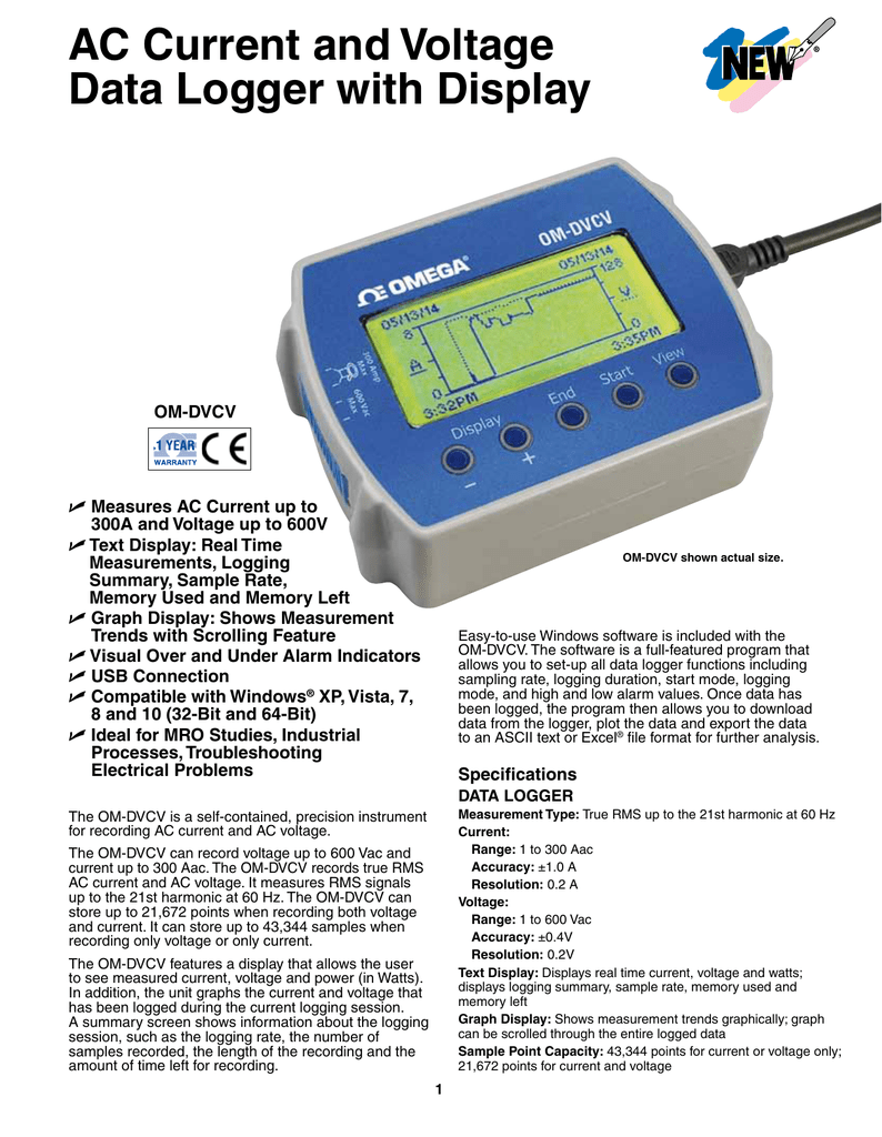 AC Current and Voltage Data Logger with Display Manualzz