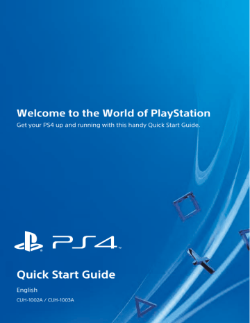 Sony PlayStation 4 Quick start manual | Manualzz