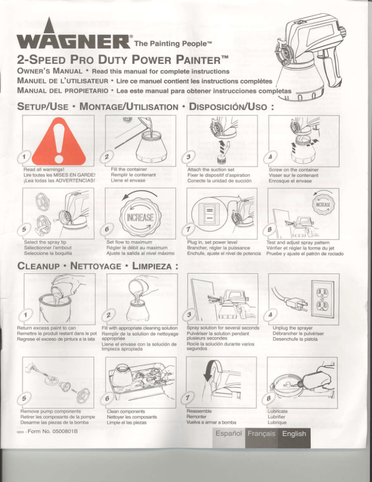 Wagner Power Painter Home 2200psi Manualzz