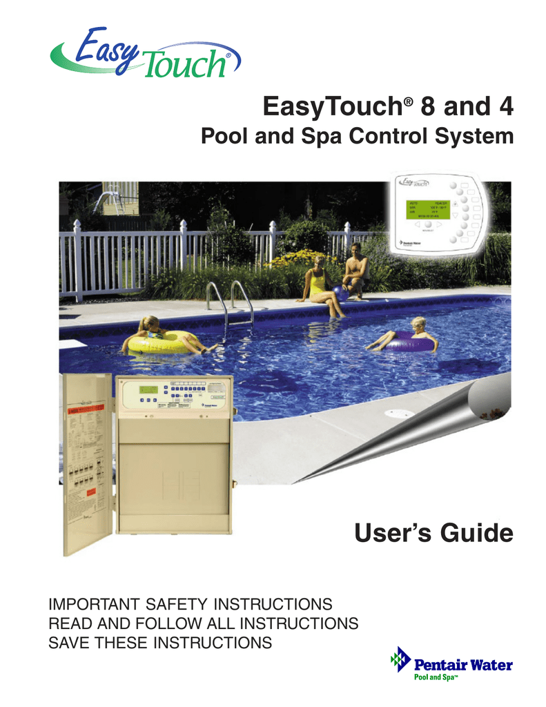 Pentair Easytouch Owners Manual Manualzz