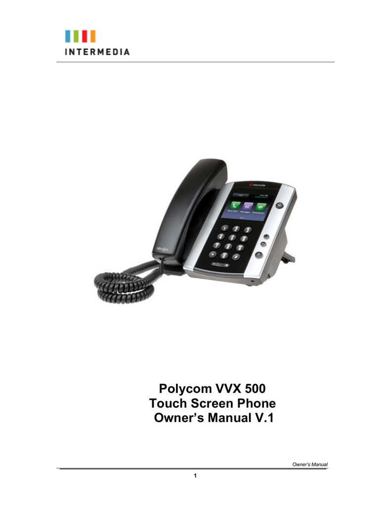 Polycom VVX 500 series Owner's Manual | Manualzz