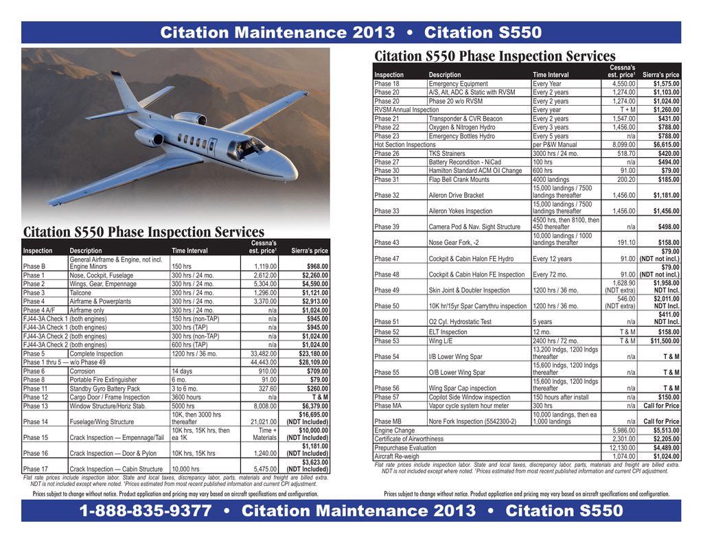 Cessna Citation S550 Manualzz