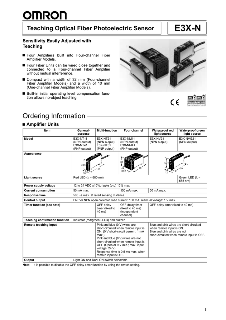 Proximity Sensor Details about   Omron E3X-NM41 Quad Photoelectric Switch Japan 