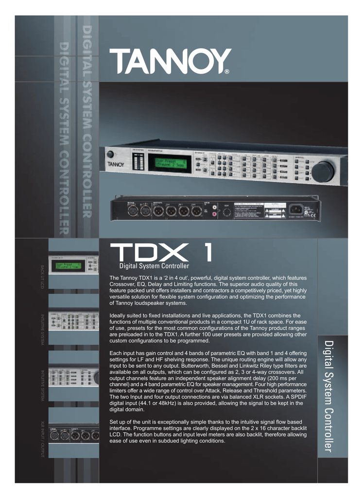 tannoy tdx1