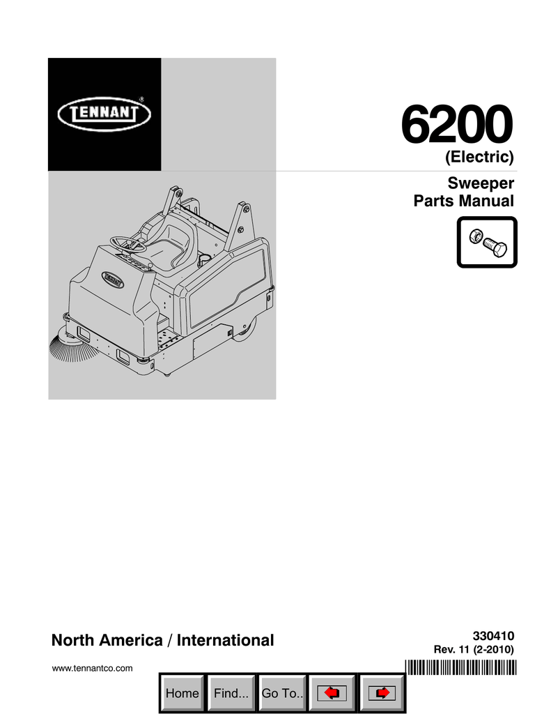 Tennant 6200 Part Manual | Manualzz