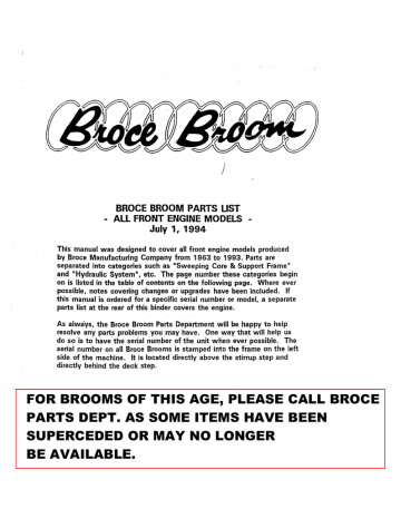 broce broom specifications