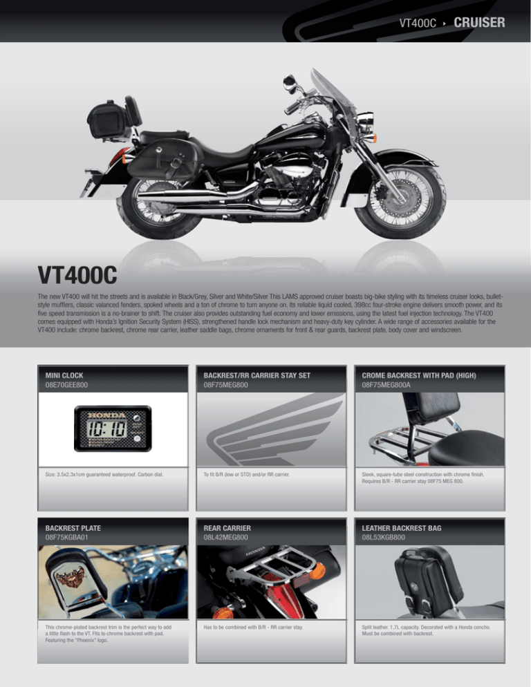 honda cruiser motorcycle accessories