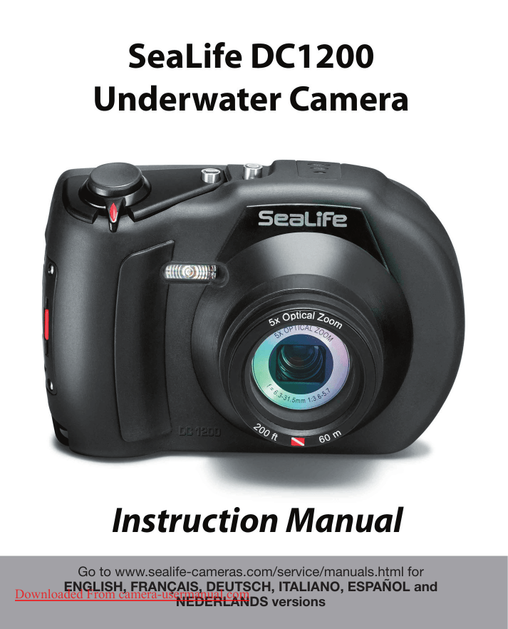Sealife DC1200 Digital Camera User Manual pdf Manualzz