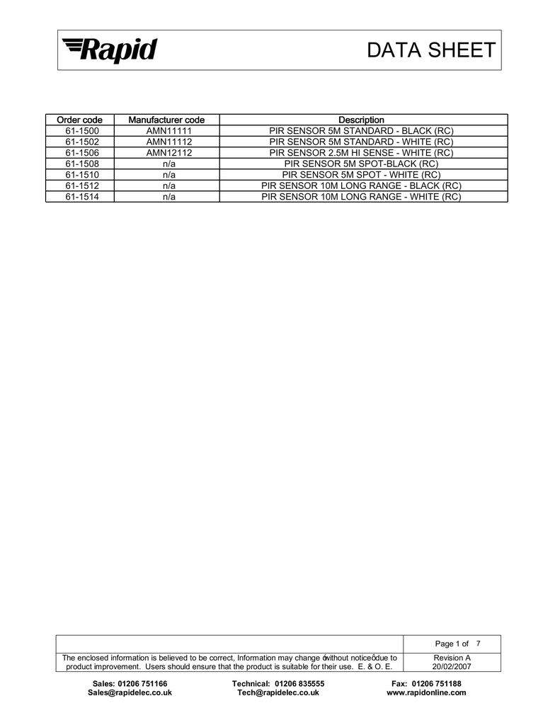 Data Sheet Manualzz