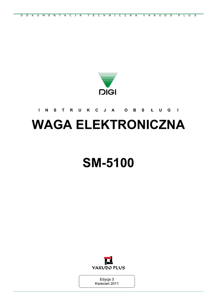 DIGI SM 5100 instrukcja obslugi | Manualzz