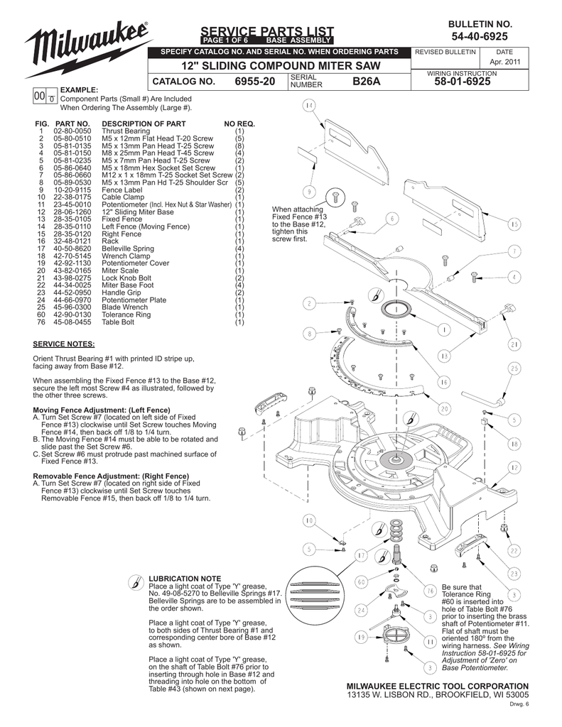 54 40 6925 Bulletin No Manualzz