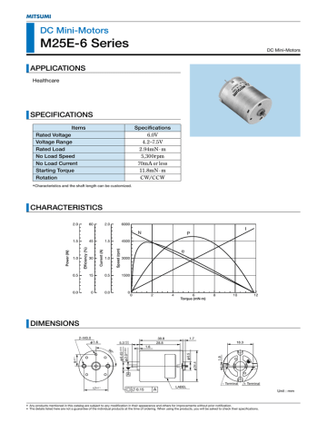 Download datasheet for M25E-6 Series by Mitsumi | Manualzz