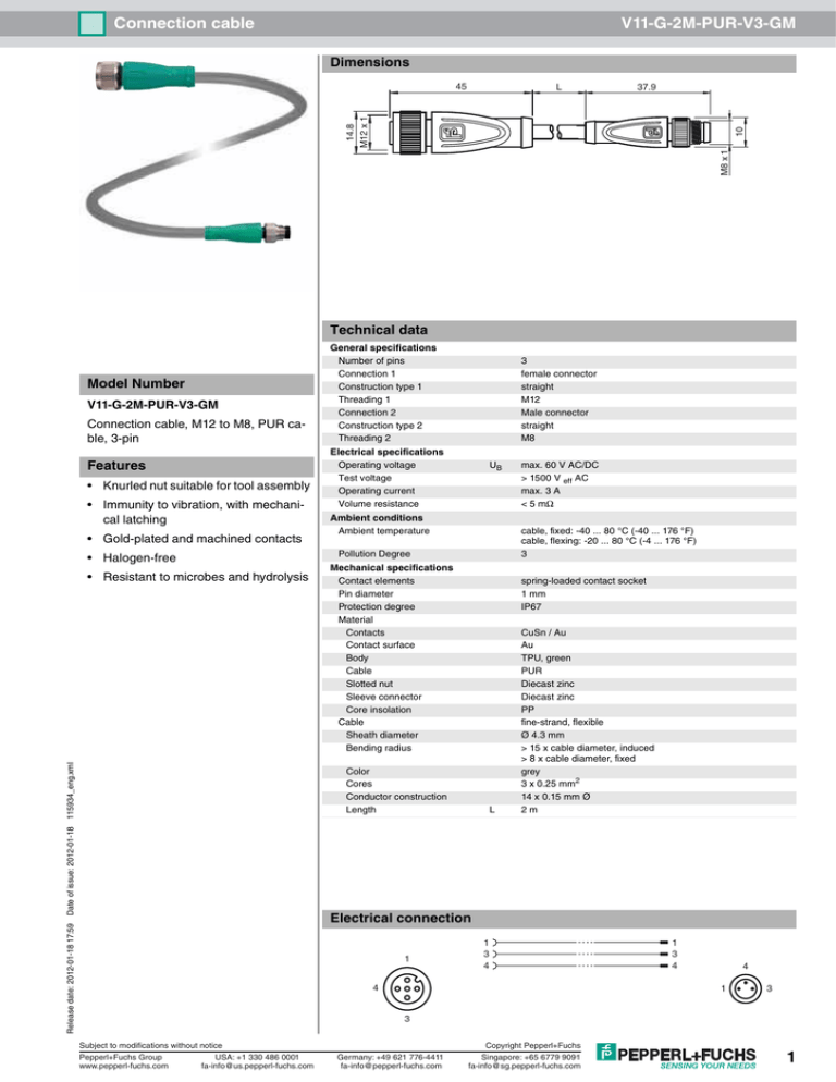 Download Datasheet For V11 G 2m Pur V3 Gm By Pepperl Fuchs Manualzz