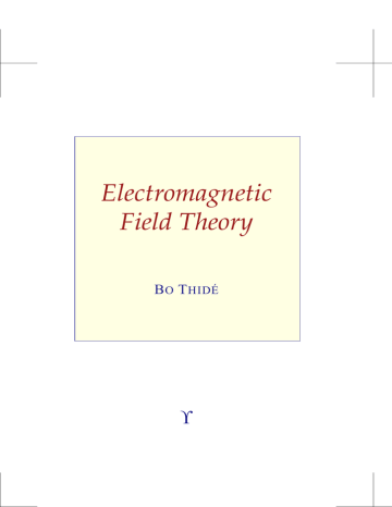 Electromagnetic Field Theory Manualzz