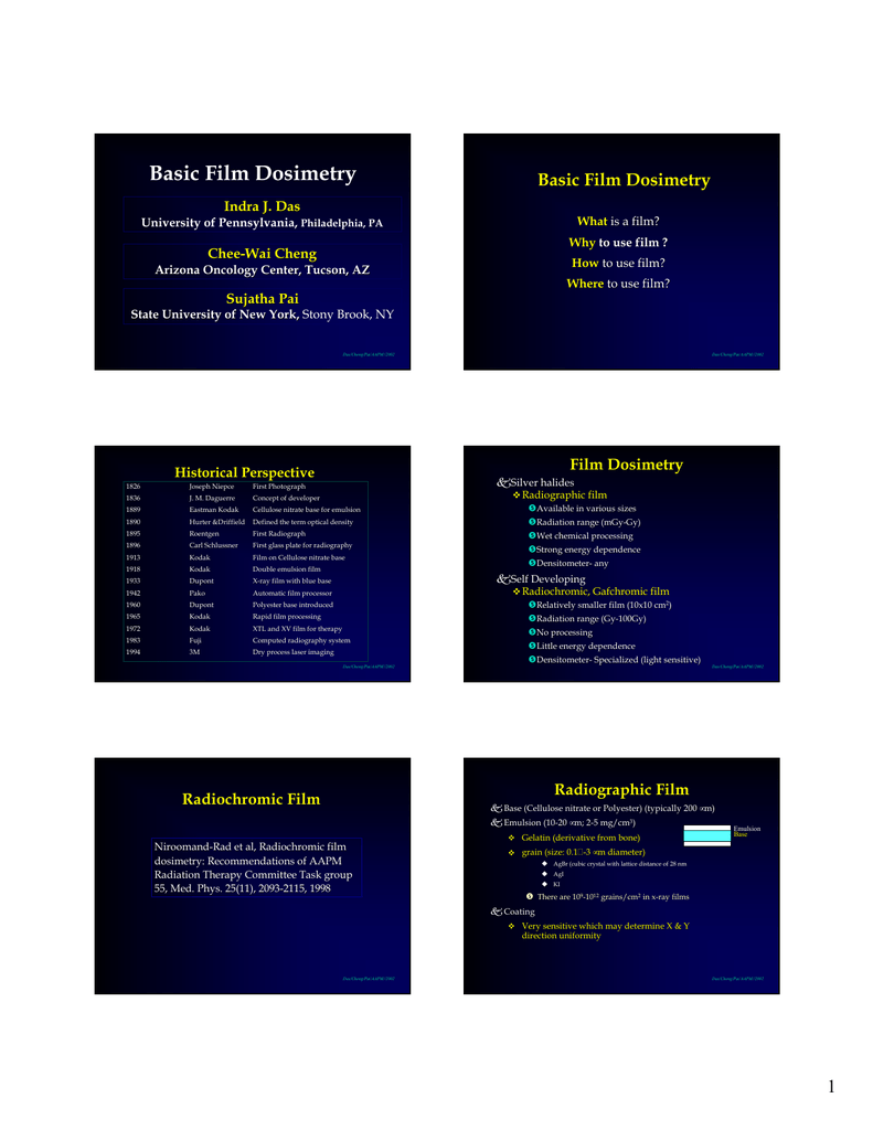 Basic Film Dosimetry Basic Film Dosimetry Manualzz