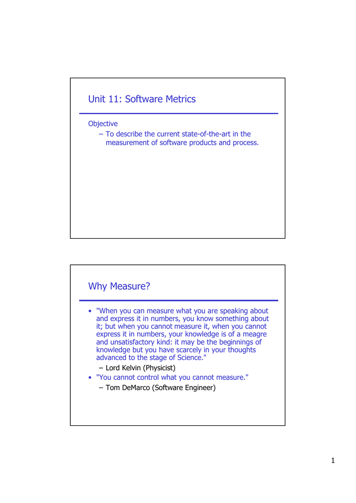 What is software metrics pdf