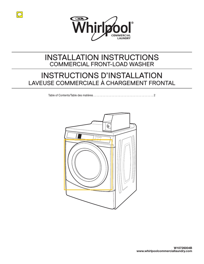 Whirlpool CHW9060AW Installation Instructions Manual Manualzz