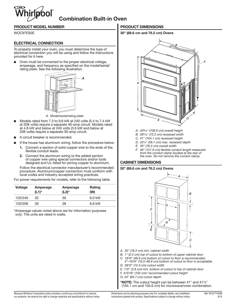 Built In Oven Wiring Instructions