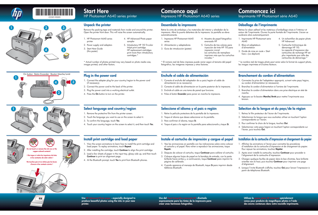 hp photosmart a640 series