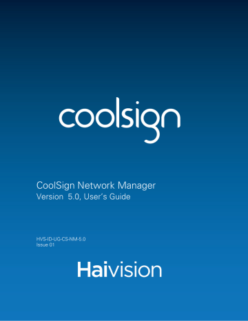 CoolSign software user guide | Manualzz