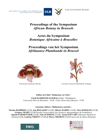 Symposium On African Botany In Brussels Manualzz