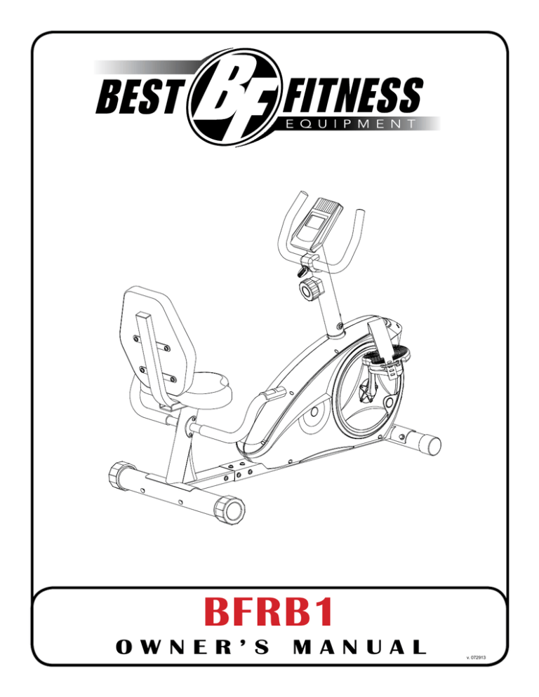 Body Solid Bfrb1 Owner S Manual Manualzz