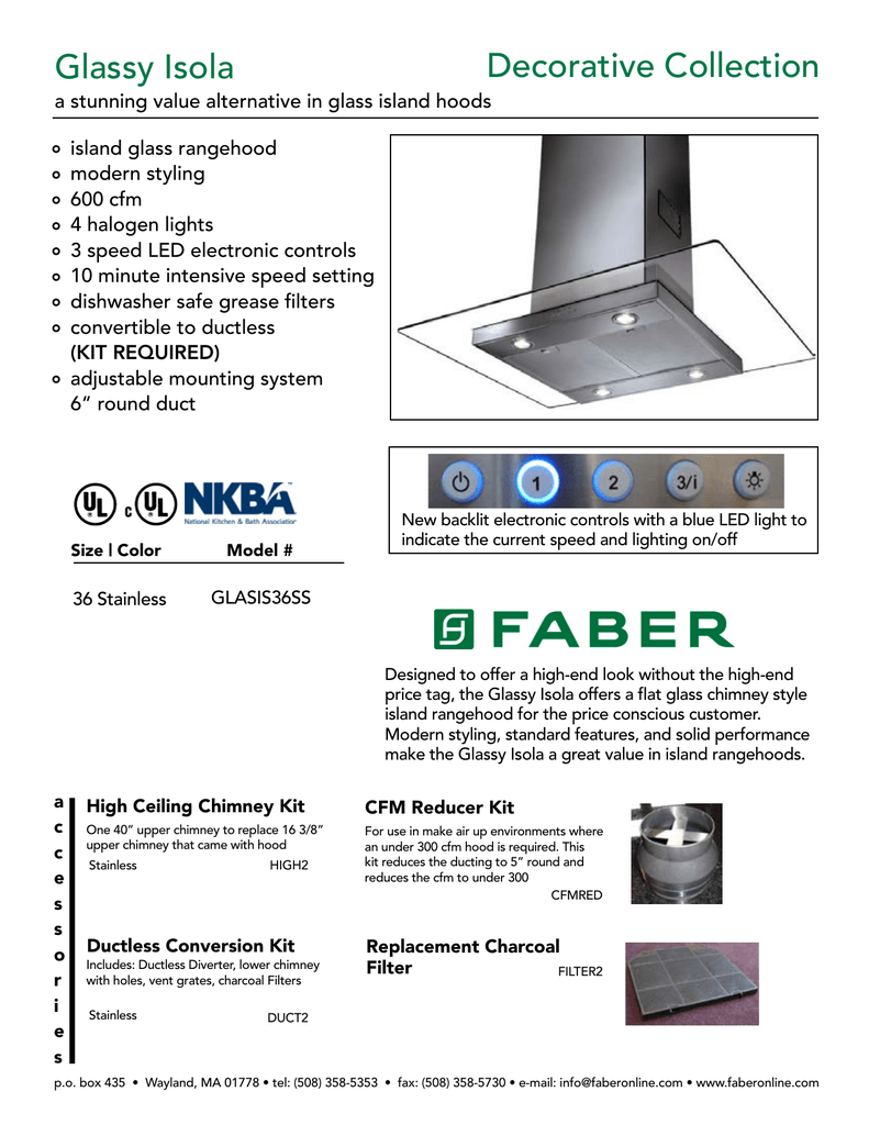 faber glassy chimney