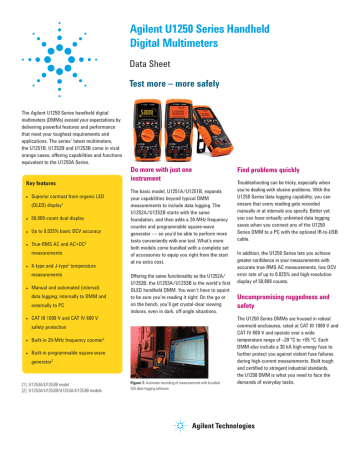 Datasheet For U1252b Count Handheld Dmm Manualzz