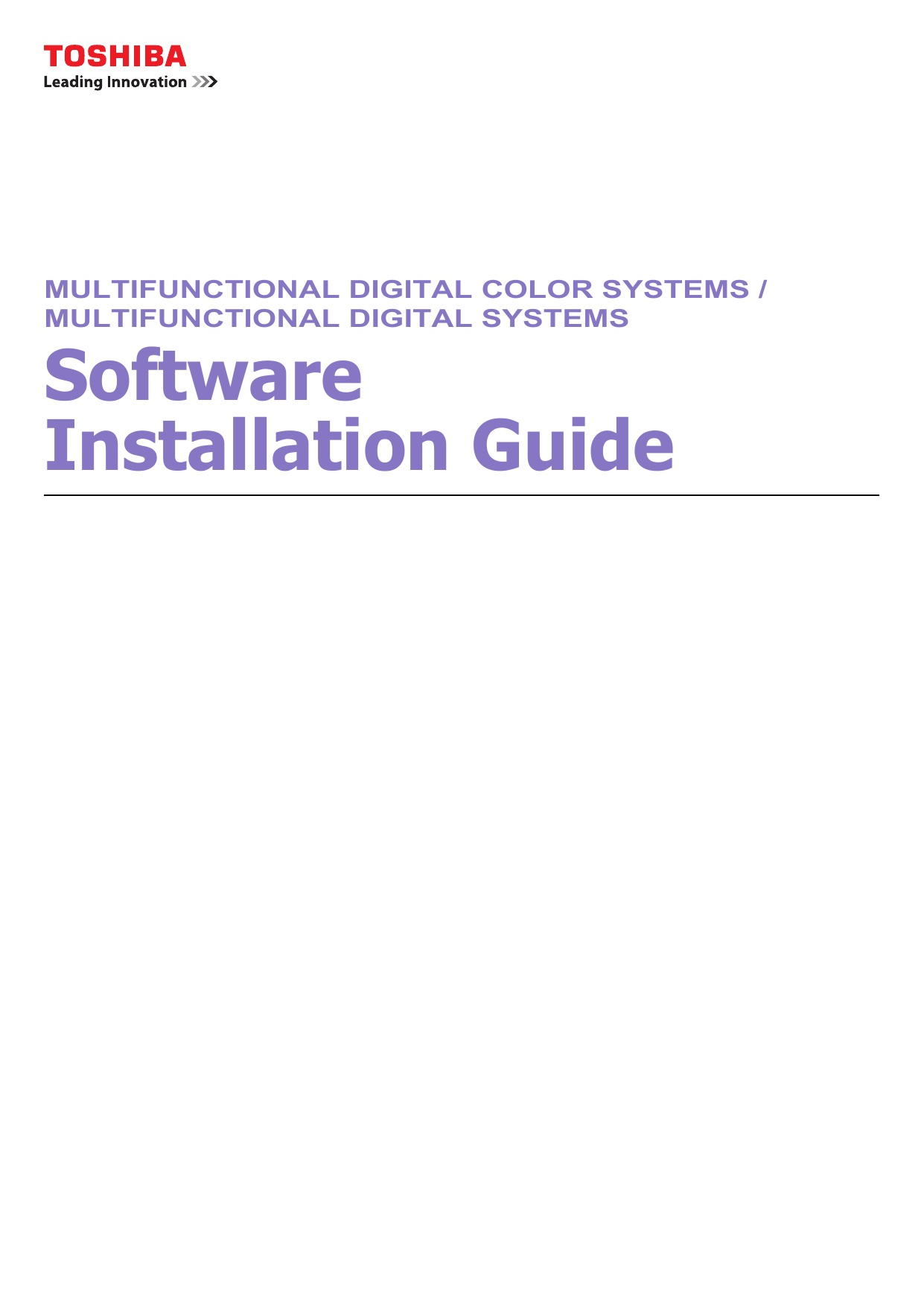 toshiba e-studio 656 software installation guide