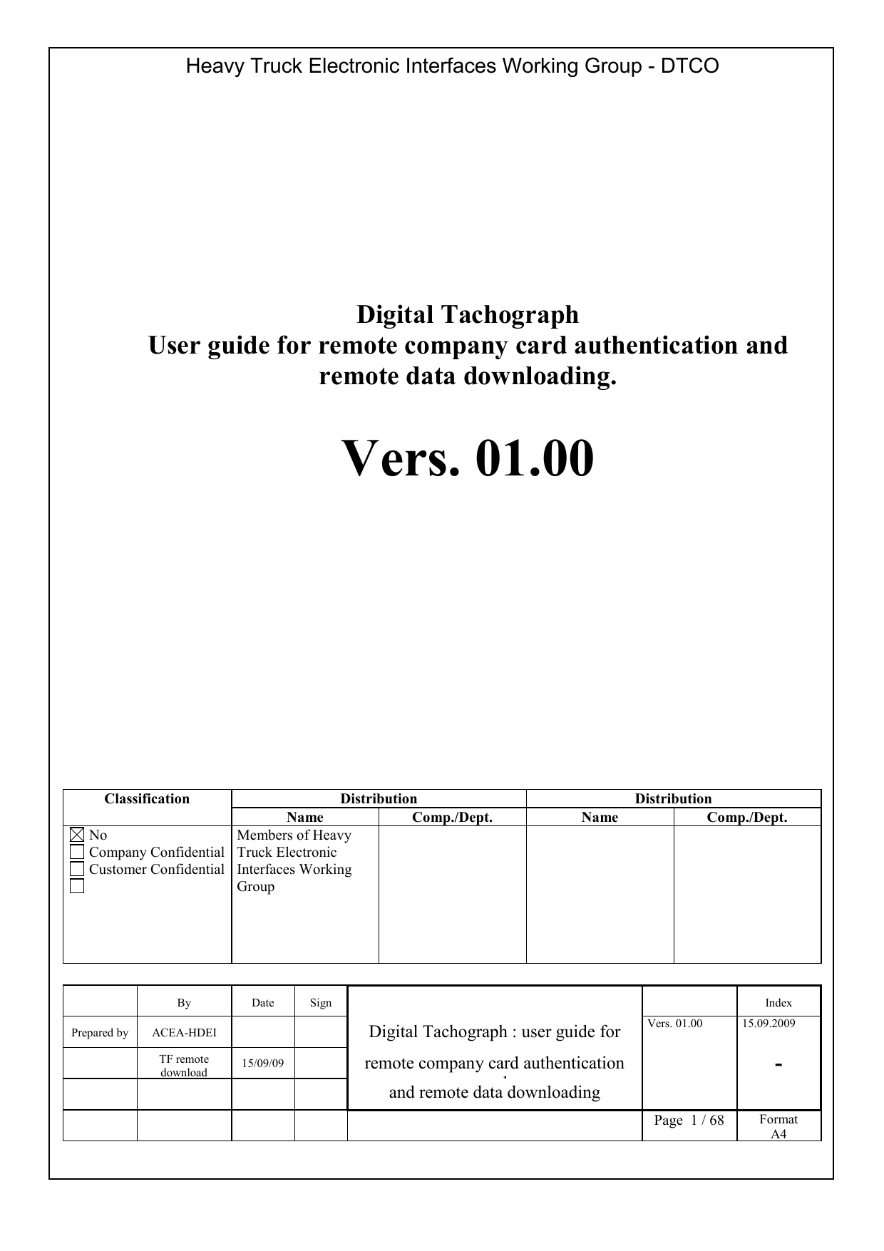 Digital Tachograph User guide for remote company Manualzz