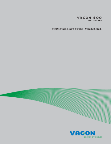 vacon 100 installation manual | Manualzz