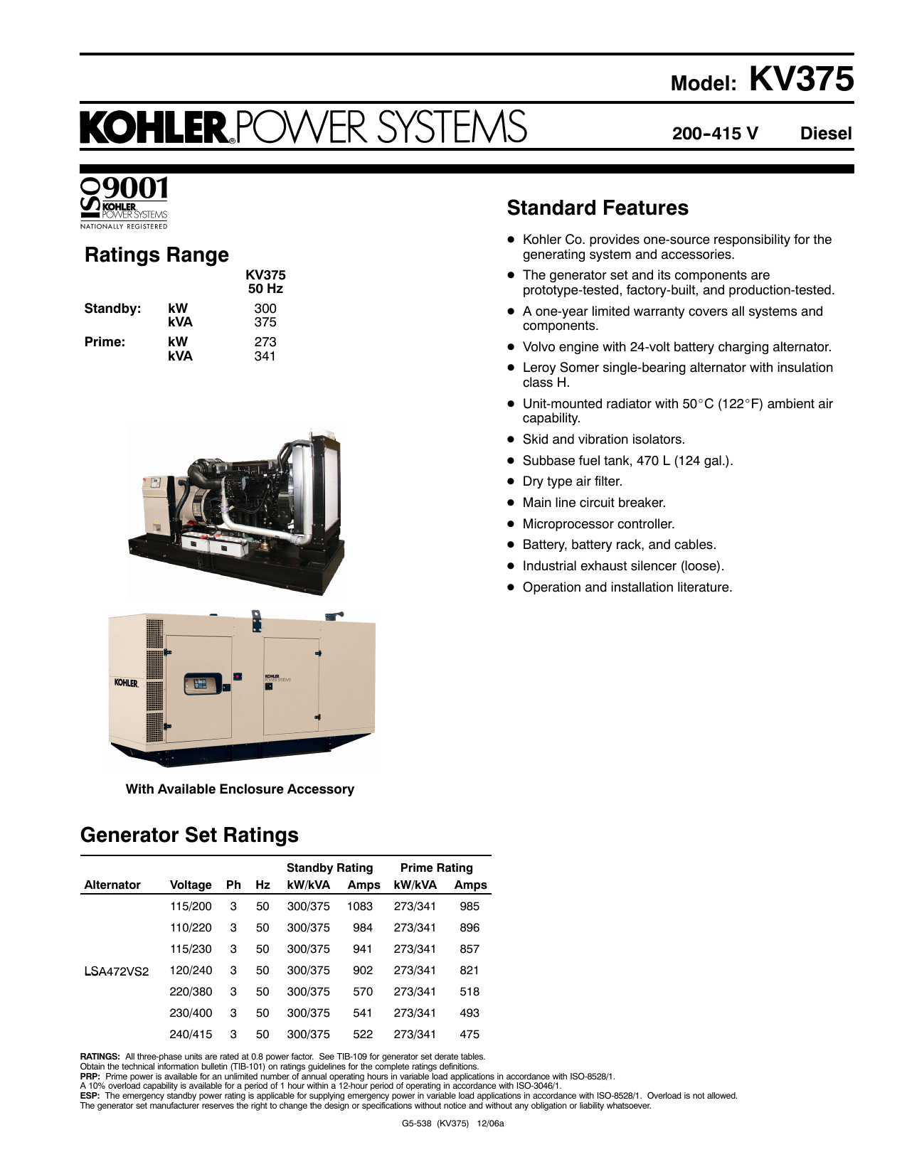 Kohler Generator Sizing Chart: A Visual Reference of Charts | Chart Master