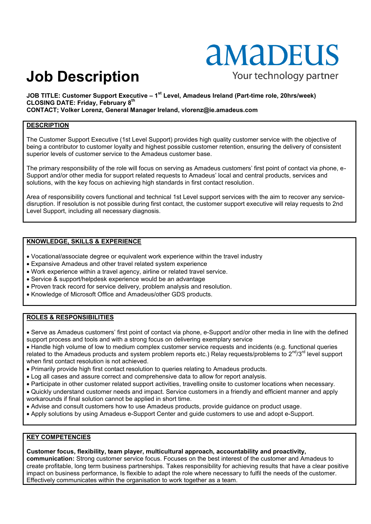 Job Description | Manualzz