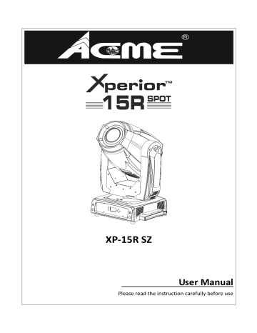 ACME XP-16R BSW User manual | Manualzz